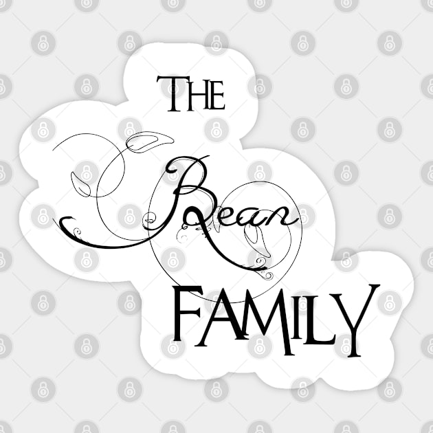 The Bean Family ,Bean Surname Sticker by Francoco